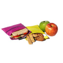 PORTA SNACKS REUTILIZAVEL SNACK`N`GO LILAS-AMARELO 16X16CM
