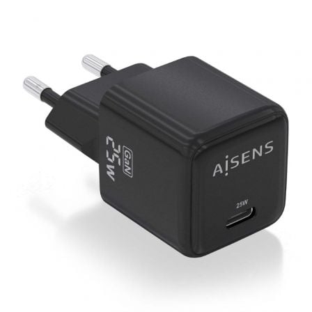 AISENS ASCH-25W1P013-BK carregador de dispositivos móveis Univers