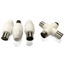 CONECTOR DE ANTENA DE TV PLUGUE DE TV E CONECTOR DE TV E 2* PLUGU