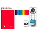 CADERNO A4, ESPIRAL, CAPA DURA, 80 FOLHAS, QUADRICULADO DE 4 MM,