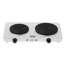 FOGÃO ELÉTRICO DOIS QUEIMADORES 2500 W BRANCO, 46 X 26,5 X 7 CM