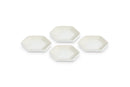 LE CREUSET - SET 4 PRATOS 9,5CM HEXAGON, MERENGUE 69259957160030