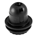 PORTA-LÂMPADAS TERMOPLÁSTICO, CORPO ROSCADO, E-27, PRETO