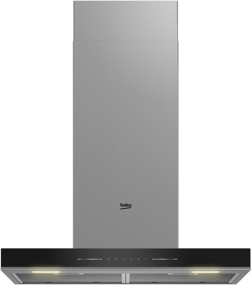 Beko BHCB66641BBHS exaustor para cozinha Montado na parede Preto,