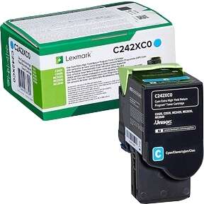 Lexmark C242XC0 toner 1 unidade(s) Original Ciano