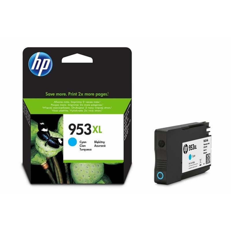 HP Tinteiro original 953XL Ciano de elevado rendimento