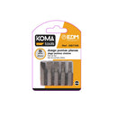JOGO DE PONTEIRAS PLANAS 5 PEÇAS X 25MM KOMA TOOLS