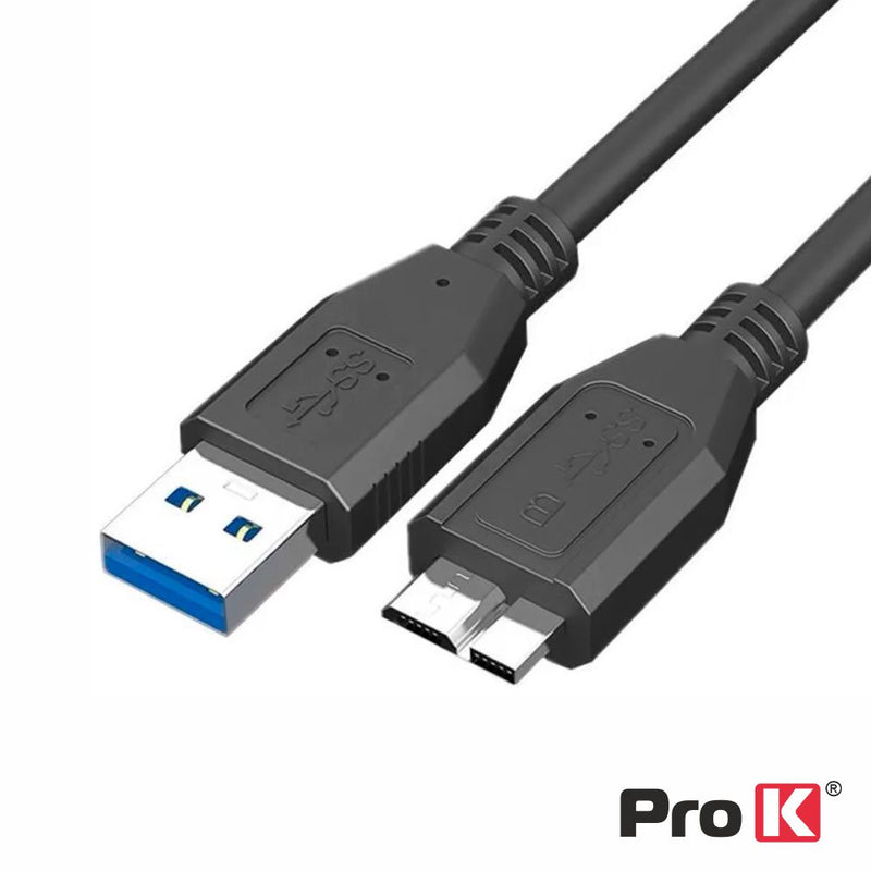 CABO USB-A 3.0 MACHO  MICRO USB-B MACHO 1.8M PROK