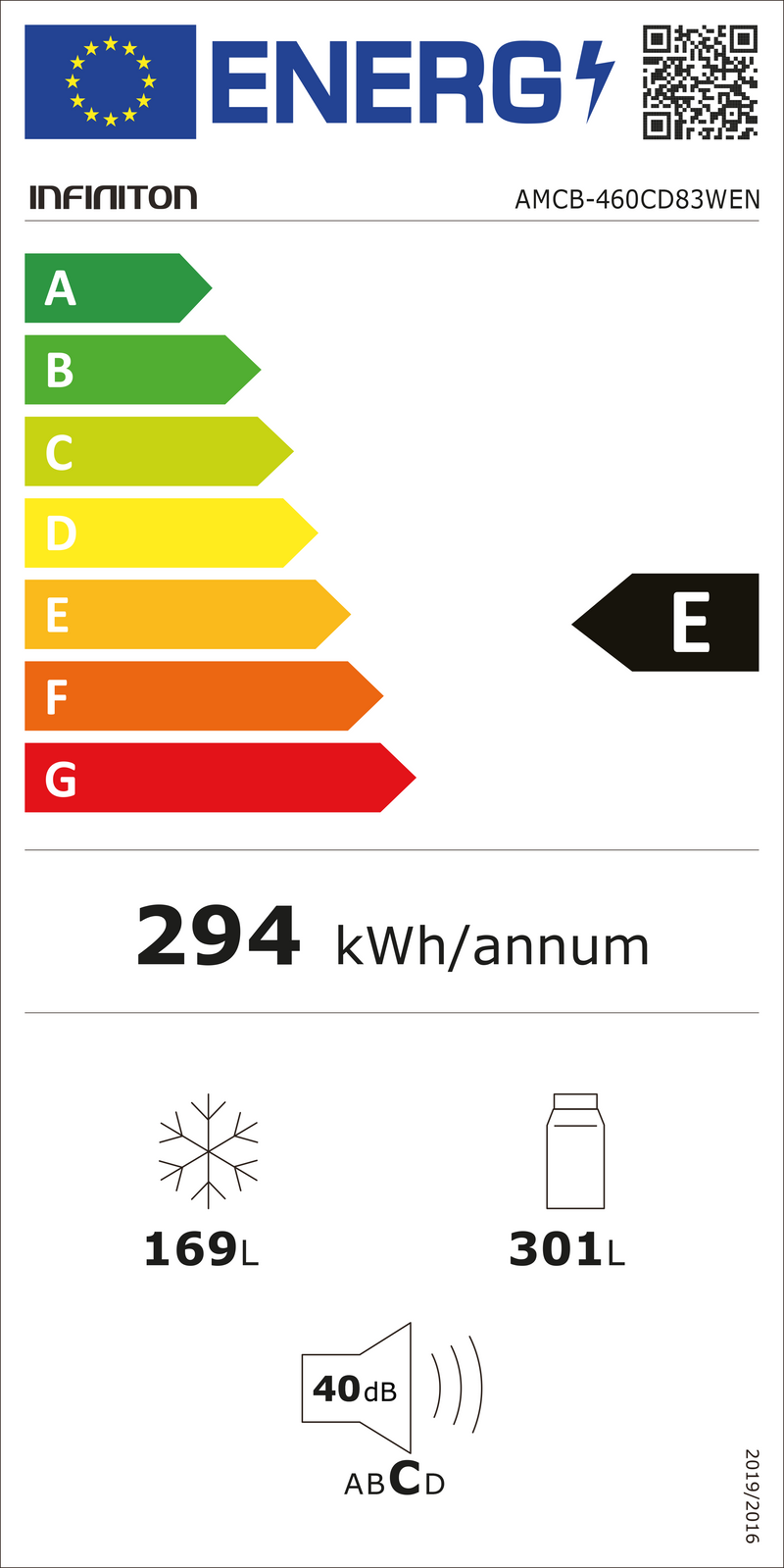 FRIGORÍFICO AMERICANO INFINITON AMCB460CD83WEN( NO FROST TOTAL  -