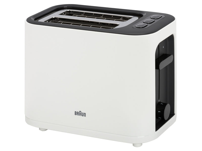 Braun HT3000WH torradeira 2 fatia(s) 1000 W Preto, Branco