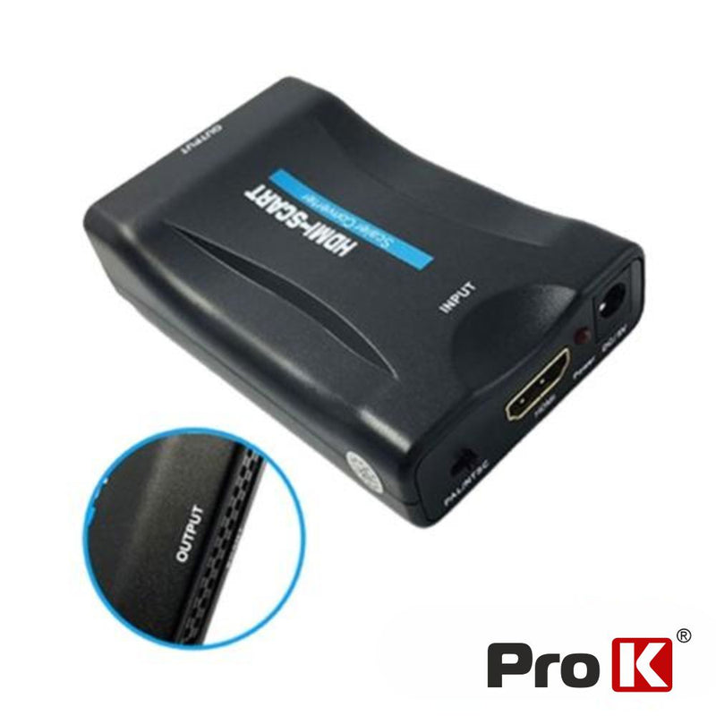 CONVERSOR HDMI P SCART 720P1080P CALIMENTADOR PROK