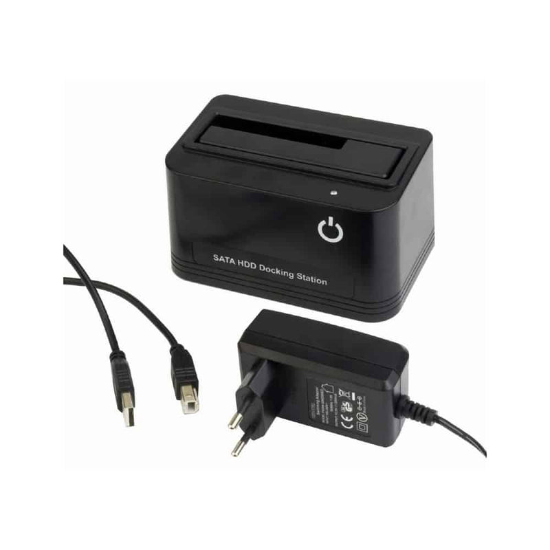 DOCKING STATION USB 2.0  PARA DISCOS 2.5 E 3.5  PRETA