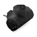 ADAPTADOR TRIPLO SCHUKO 2P+T, 16A 250 V, PRETO