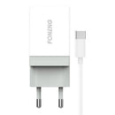 CARREGADOR RÁPIDO FONENG 1X USB K210 + CABO USB TIPO C