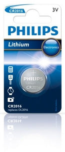PILA PHILIPS LITHIUM CR2016 3V 5UNIDADES 1 BLISTER