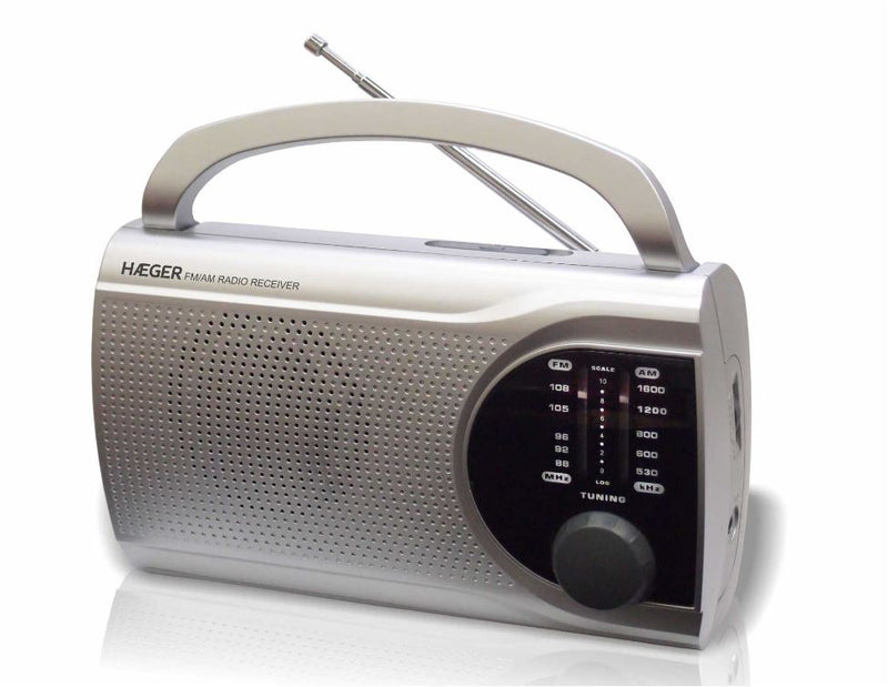 HAEGER RADIO PORTATIL SINTONIZADOR ANALOGICO FM/AM