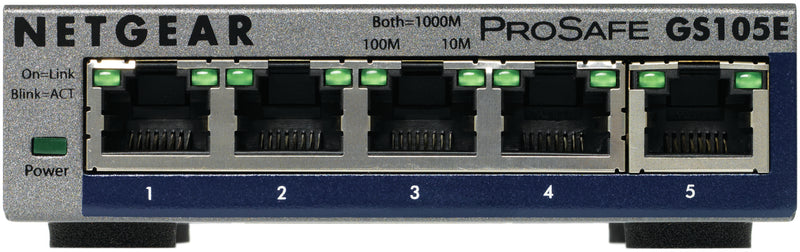 NETGEAR GS105E-200PES switch de rede Gerido L2/L3 Gigabit Etherne