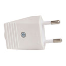 TOMADA EUROPLUG DE 2 PINOS SEM FIO TERRA, 10 A 250 V, SAÍDA RETA,
