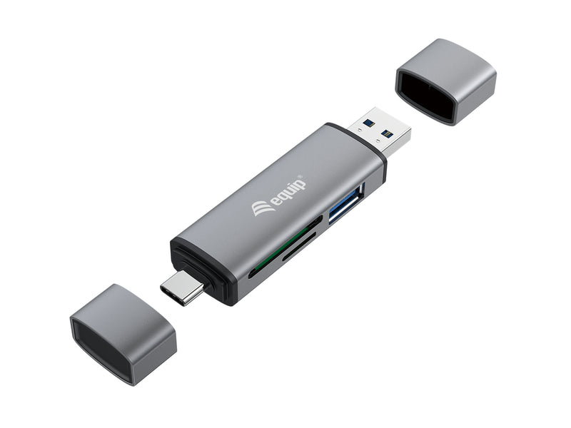 Equip 245460 leitor de cartões USB 3.2 Gen 1 (3.1 Gen 1) Type-A/T