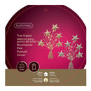 ENFEITE PARA ÁRVORE DE NATAL ESTRELAS 5X21X31CM 12 LEDS CORES SOR
