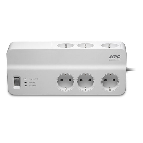 APC PM6-GR estabilizador de corrente Branco 6 tomada(s) CA 230 V