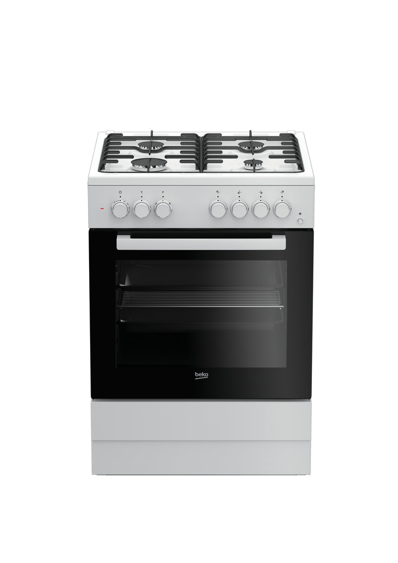 Beko FSE62110DW fogão Fogão independente Eléctrico Gás Branco A