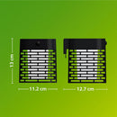 APLIQUE SOLAR LED HARA PRETO 3,8 W, 400/10 LM, 2700 K