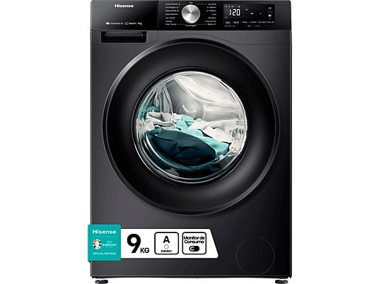 MÁQUINA DE LAVAR ROUPA 9K HISENSE WF3S9043BB3 1400R NE