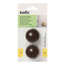 BATENTE ADESIVO FLEXIVEL CASTANHO (BLISTER 2 UNID.) INOFIX