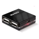 Lindy 42742 hub de interface 480 Mbit/s Preto