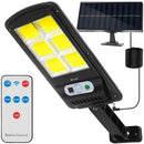 CANDEEIRO SOLAR DE EXTERIOR 120 LEDS C7 SENSOR DE MOVIMENTO E COM