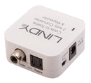 Lindy 70411 adaptador para cabos Toslink RCA Branco