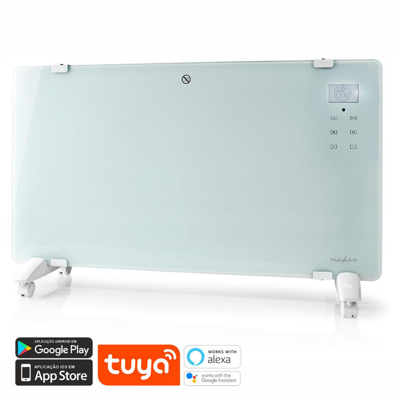 NEDIS WIFI SMART CONVECTOR INTELIGENTE CTERMOSTATO PAINEL VIDRO 2