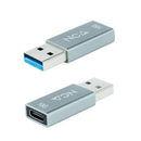 Nanocable 10.02.0013 adaptador para cabos USB A Cinzento