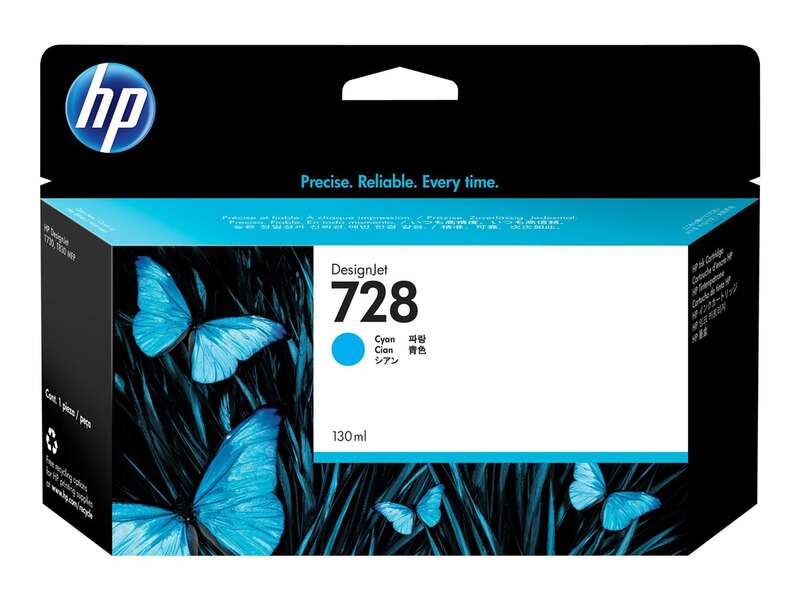 TINTEIRO HP 728 130ML AZUL