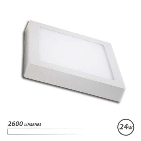 ELBAT DOWNLIGHT CUADRADO SOBRE PARED LED - 24W - 2600LM - LUZ BLA