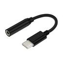 AISENS A109-0348 cabo para telemóvel Preto 0,15 m USB C 3.5 mm