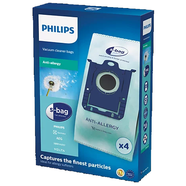 Philips s-bag Sacos para aspirador, 4 un.