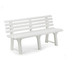 BANCO DE JARDIM COR: BRANCO 145X49X74CM MODELO: ORCHIDEA IPAE PRO