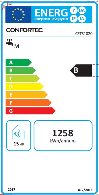 CONFORTEC TERMOACUMULADOR 92LT SLIM