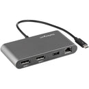 StarTech.com TB3DKM2DPL base & duplicador de portas Com fios Thun