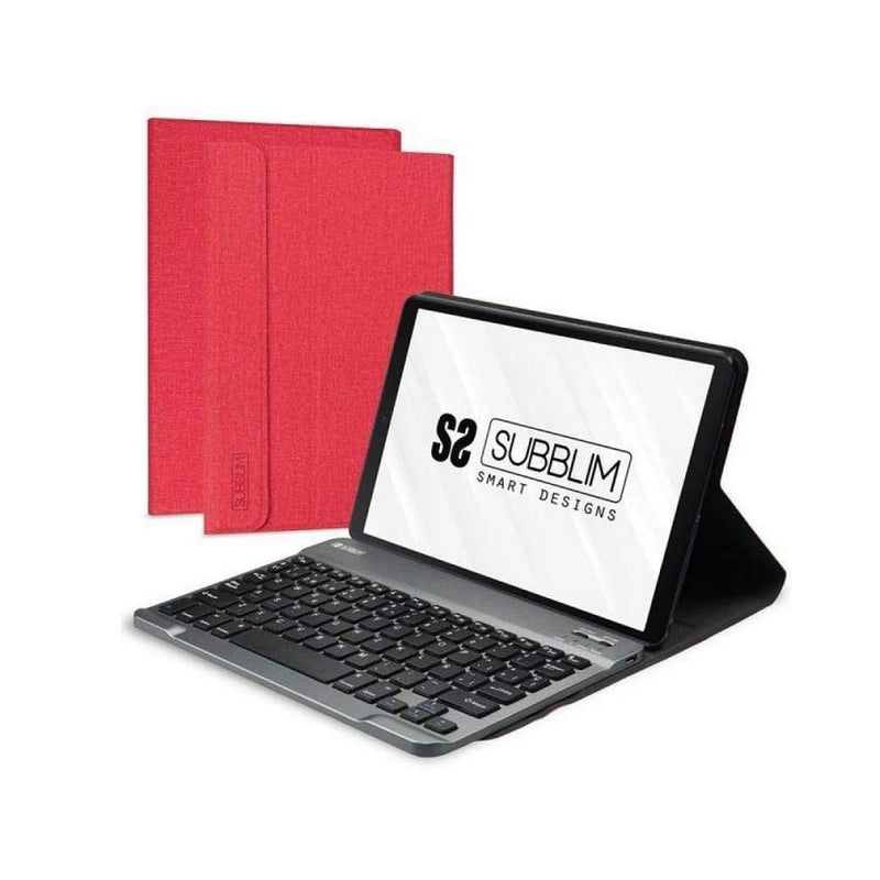 CAPA PARA TABLET SUBBLIM KEYTAB PRO BLUETOOTH VERMELHA