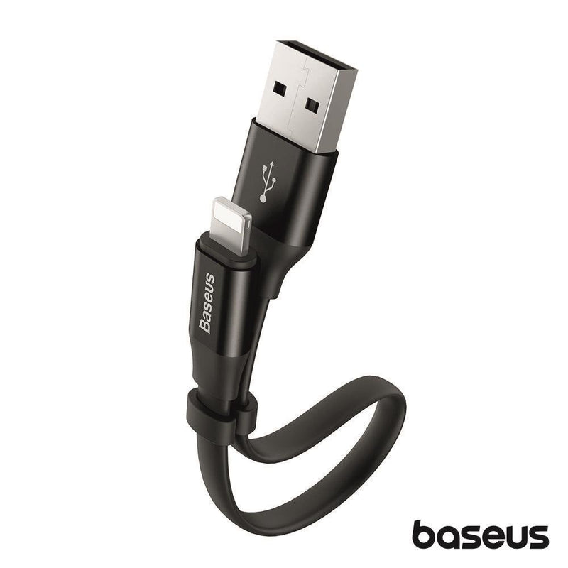 CABO FLAT USB-A 2.0 MACHO  LIGHTNING BRANCO 0.23M BASEUS