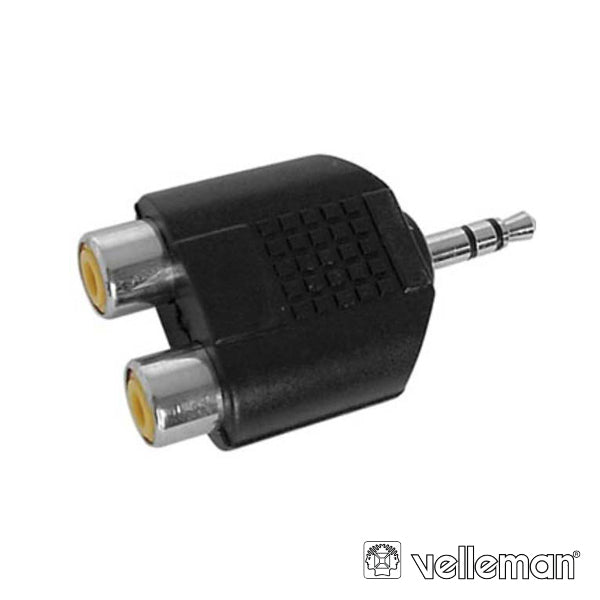 FICHA ADAPTADORA JACK 3.5MM MACHO ST  2 RCA FÊMEA