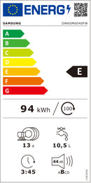 MÁQUINA DE LAVAR LOIÇA SAMSUNG - DW-60M6040FW/EC