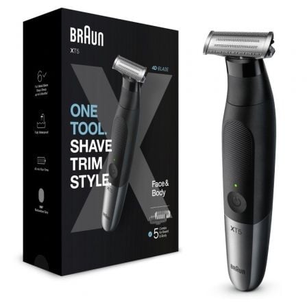 Braun XT5100 aparador de cabelo Preto, Prateado