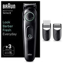 Braun BeardTrimmer 3 BT3411 Preto, Verde