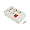 TOMADA DE SUPERFÍCIE BIPOLAR COM 5 TOMADAS COM T/TL 10/16A 250V C
