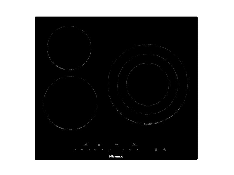 Hisense E6322C placa Preto Embutido 59 cm Cerâmica 3 zona(s)