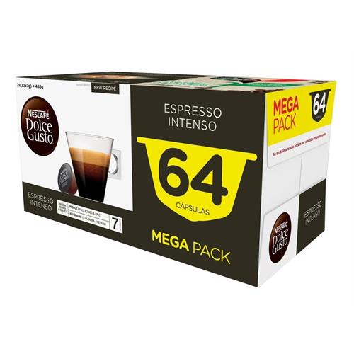 CÁPSULAS DE CAFÉ DOLCE GUSTO DUPLO INTENSO ( 64 CÁPSULAS  - O ENC